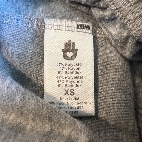 Spiritual Gangster Drop Crotch Sweats - Light Grey Color- Women's Size XS - Picture 11 of 14